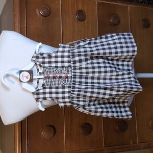 Carters Buffalo Plaid dress & bloomers 2piece